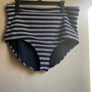 Swim by cacique bikini bottoms tummy control size 18 striped excellent condition